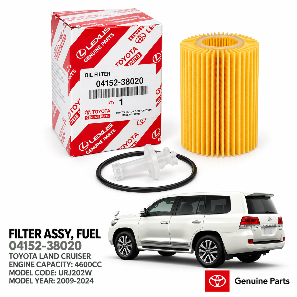 TOYOTA  OIL FILTER A4 ( IMPORTED) LAND CRUISER