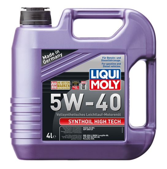 LIQUI MOLY 5W40 HIGH TECH SYNTHETIC SM 4LITER